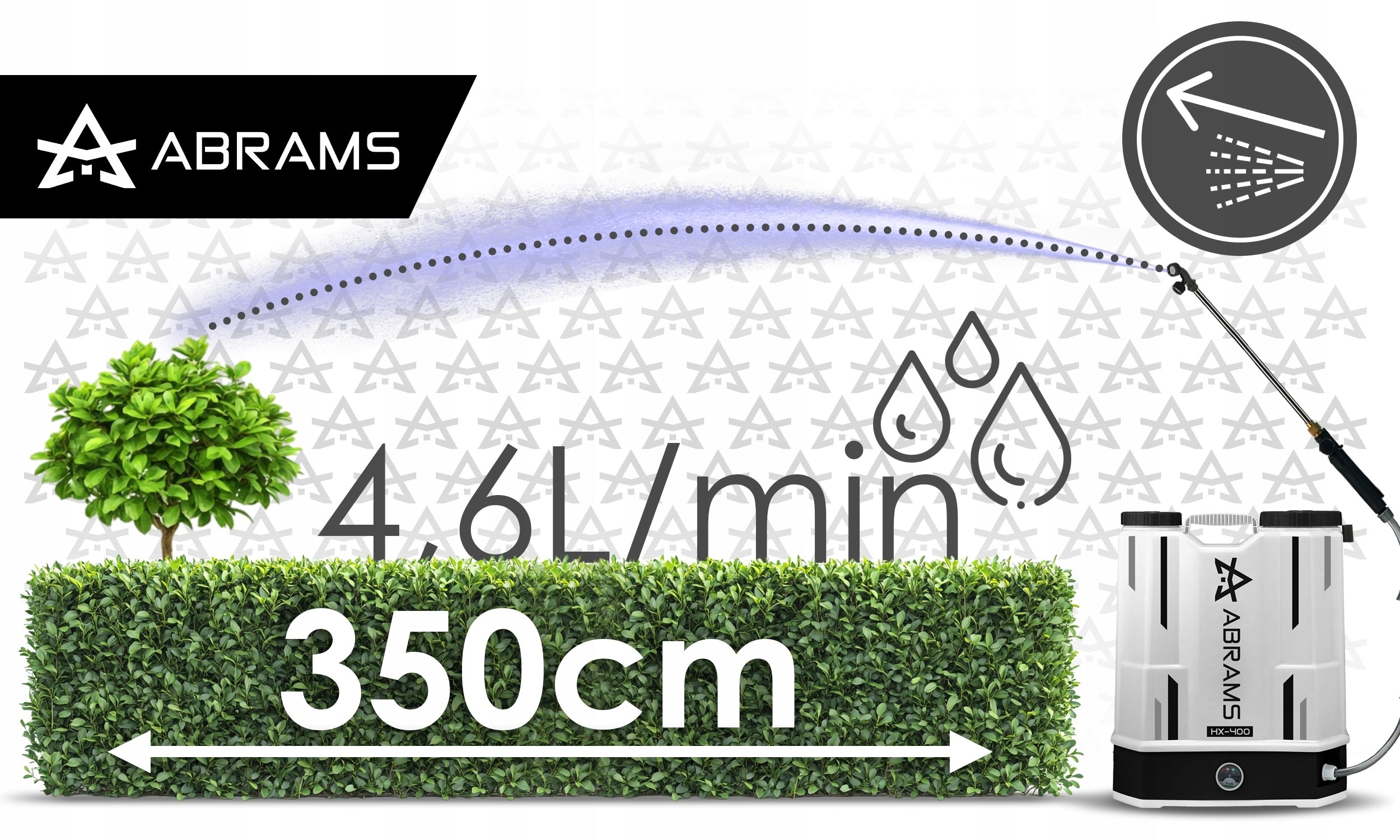 16L GARDEN CORDLESS ELECTRIC BACKPACK PRESSURE SPRAYER Product weight with unit packaging 5 kg