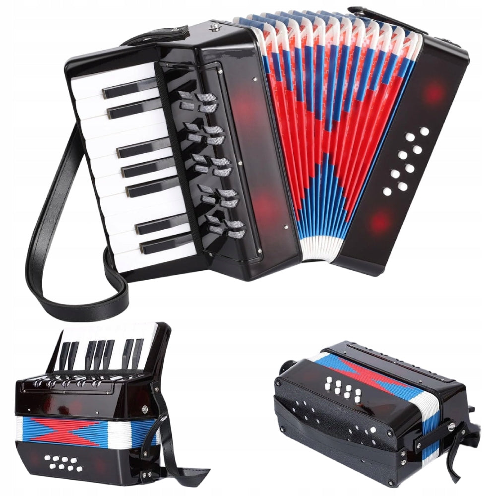 17 Keys 8 Bass Accordion,Beginners Musical Instrument For Learning&Playing