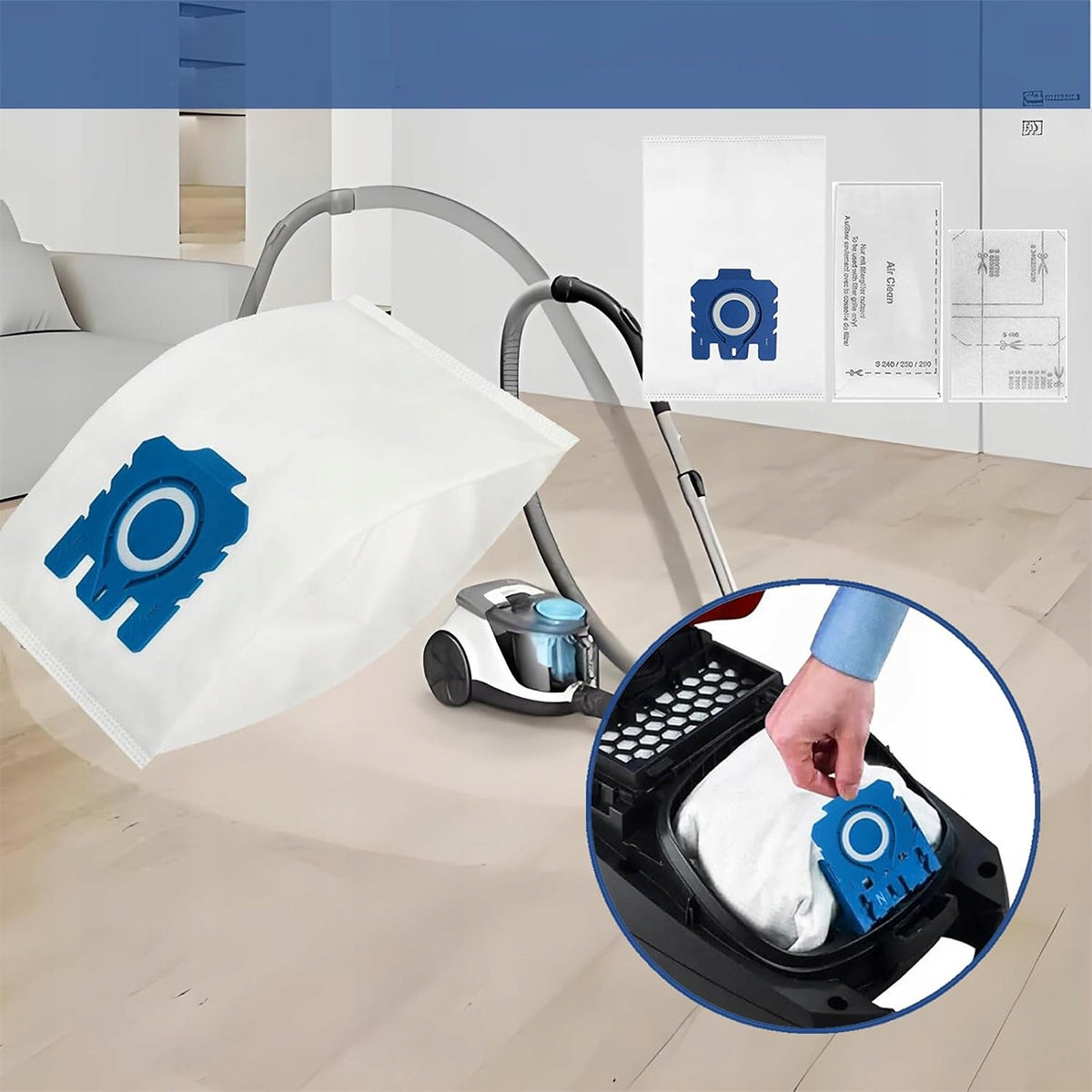 17pcs BAGS for Miele 3D Complete C3, C2, Classic C1, S2, S5, S8 vacuum cleaner Packaging status original