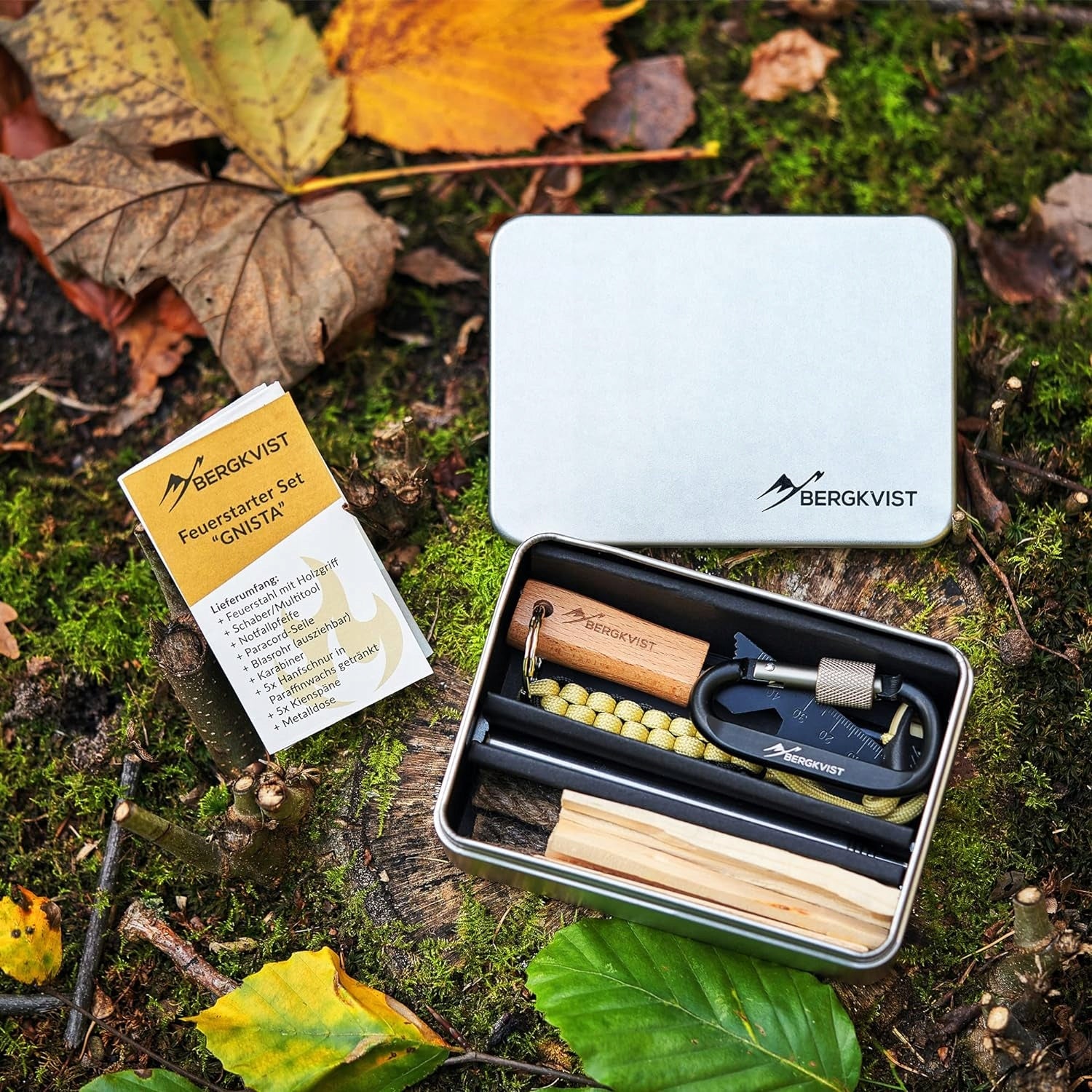 17x SURVIVAL KIT FLINT FIRE STARTER CAMPING Brand Bergkvist