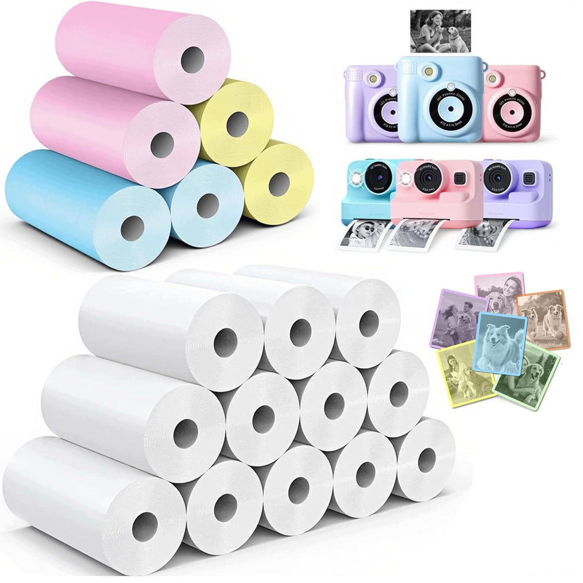 18 X THERMAL PAPER ROLL FOR INSTANT COLOR PRINTING CAMERA