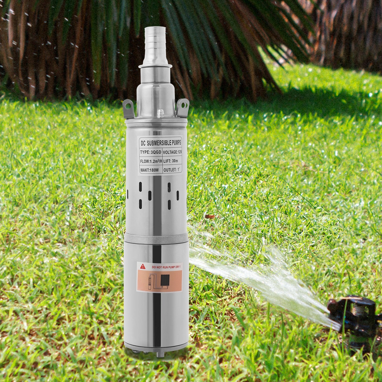 180W Deep Well Submersible Pump, 12V Solar Water Pump, Stainless Steel Pump Manufacturer no brand