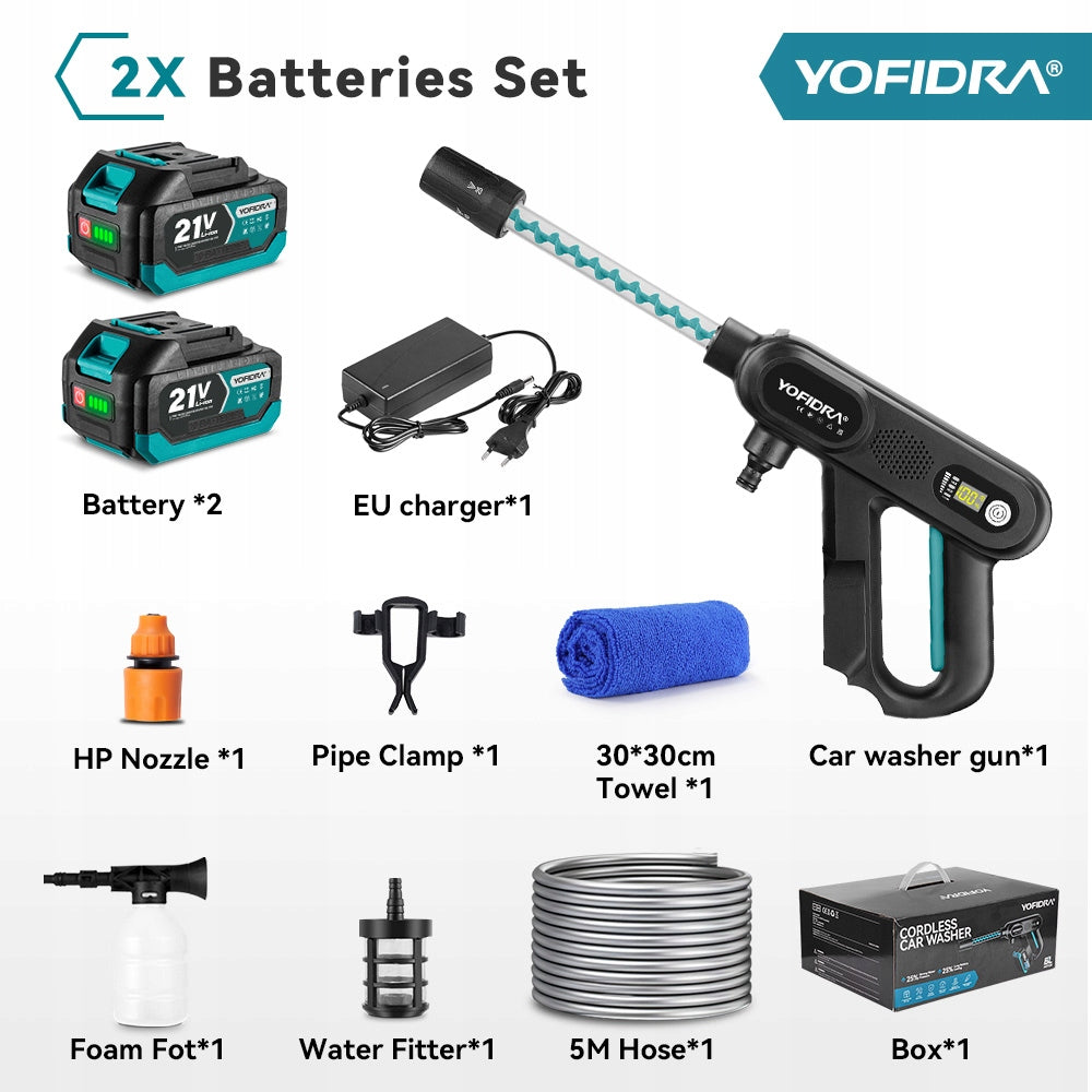 18V 2AKU CORDLESS GARDEN PRESSURE WASHER SET Packaging status original