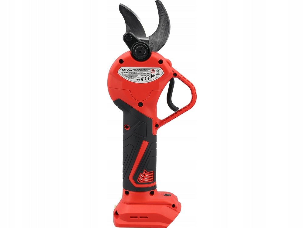18V BRUSHLESS CORDLESS PRUNING SHEAR WITHOUT BATTERY YATO DISPLAY Power supply battery operated