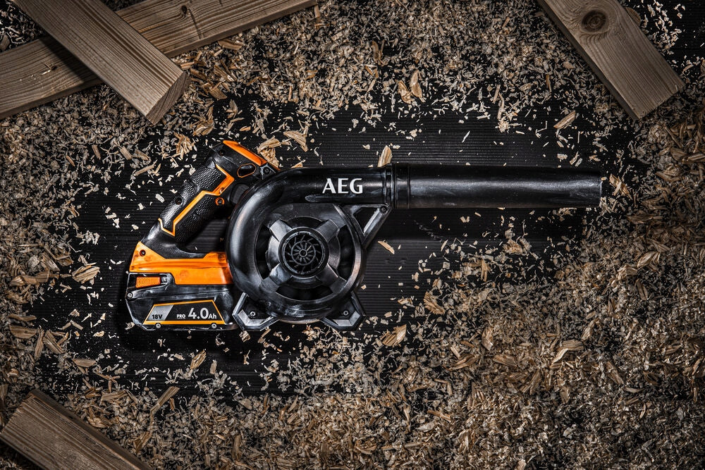 18V Cordless Blower without Battery BGE 18C2 AEG Power supply rechargeable battery