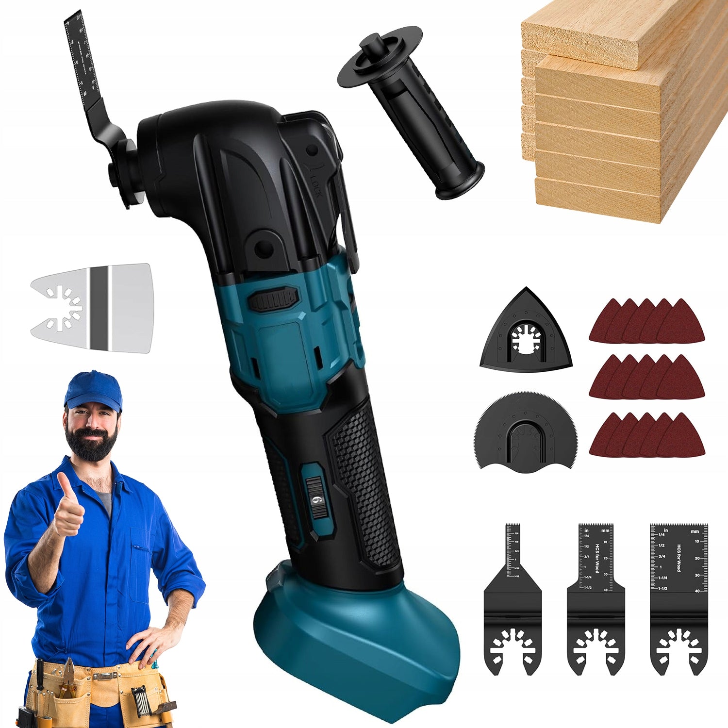 18V MULTIFUNCTIONAL VIBRATION TOOL FOR CUTTING AND GRINDING