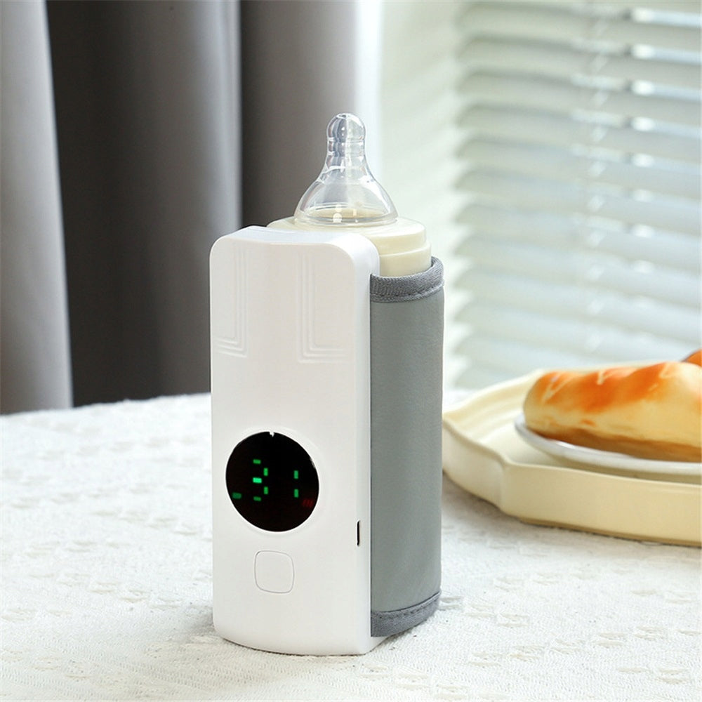 18W Portable Bottle Warmer – White, Wireless Packaging status original