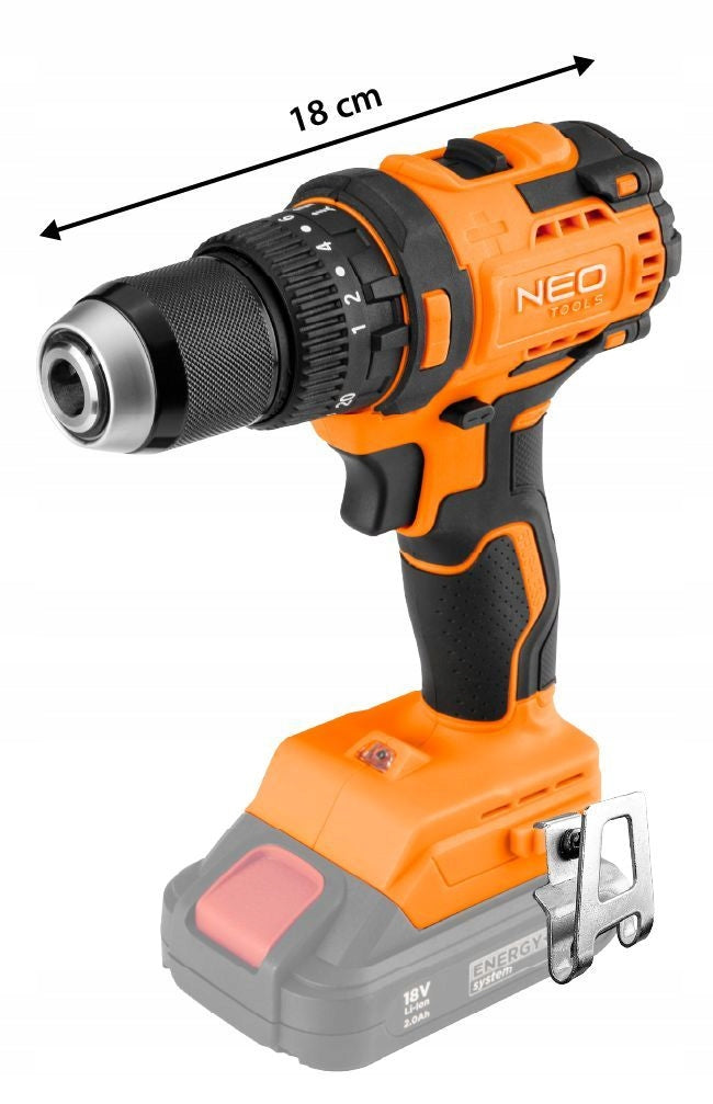 18v Brushless Impact Driver, 13mm Handle, COMPACT, ENERGY Brand NEO TOOLS