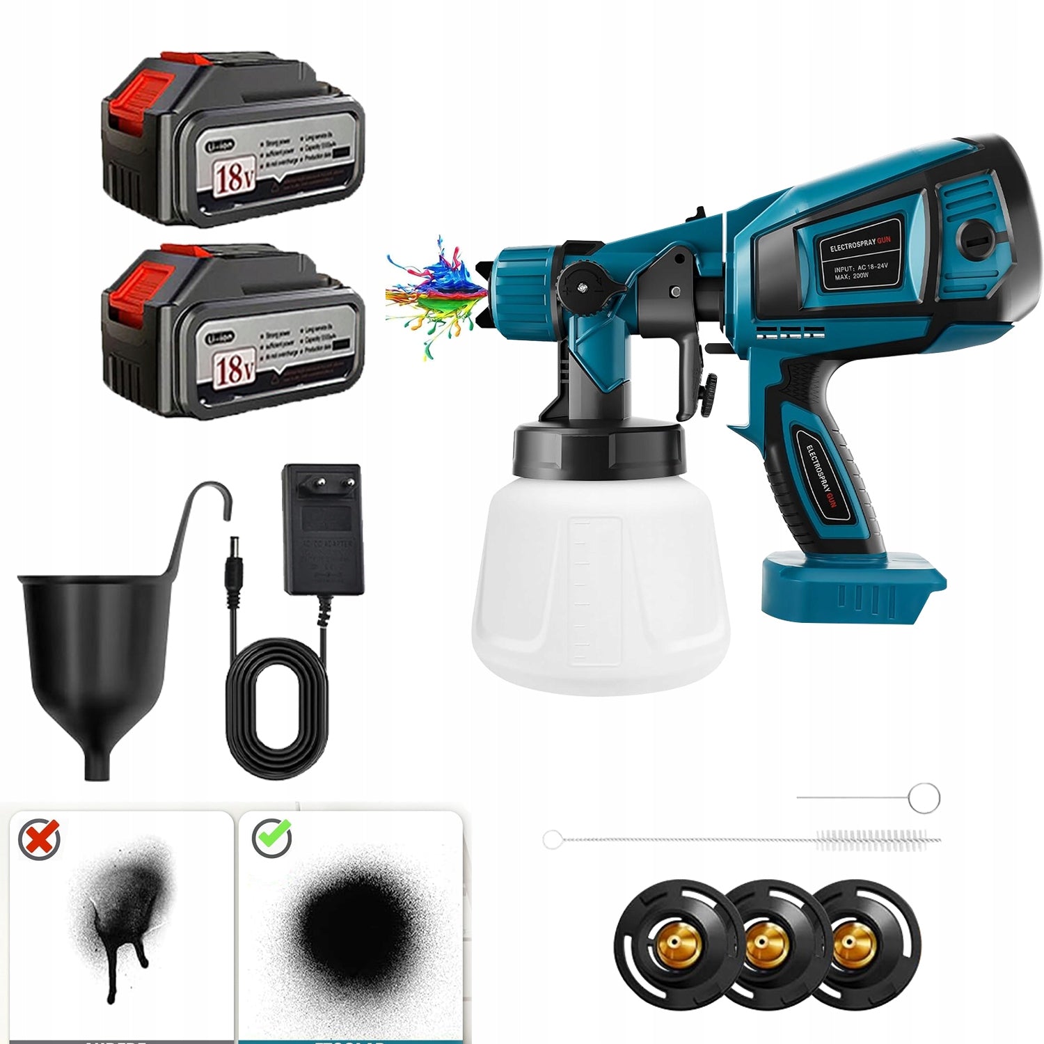 18v1000ml Cordless Spray Paint Gun for Makita