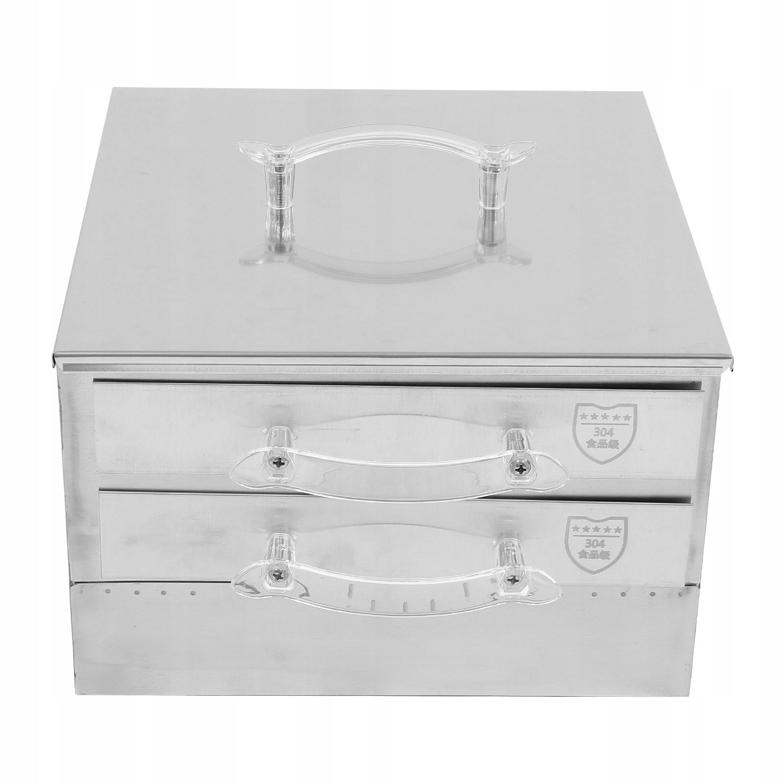 1SZT MAŁY STALOWY PAROWNIK SZUFLADOWY DO GOTOWANIA ROLEK RYŻOWYCH Dominant color silver
