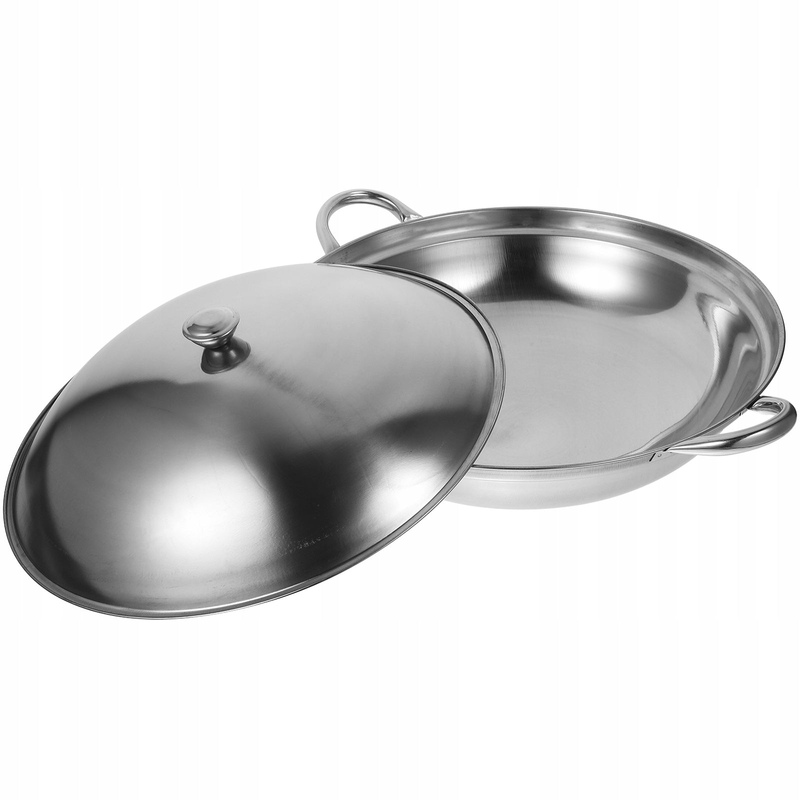 1ZEST GARNEK ZE STALI NIERDZEWNEJ DO HOT POT Z PRAKTYCZNYMI UCHWYTAMI