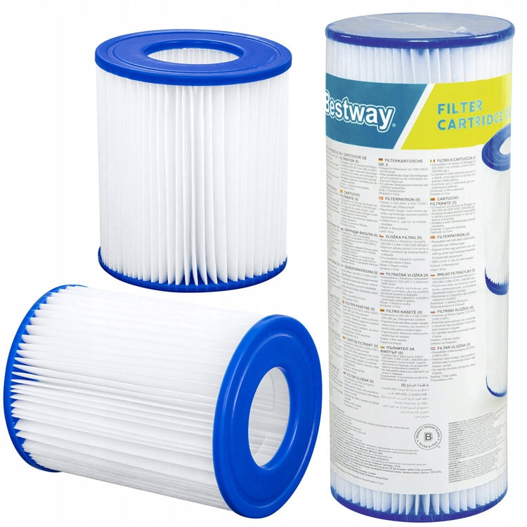 1x6 FILTER FOR POOL PUMP BESTWAY FILTER CARTRIDGE 58094 | TYPE II Brand Bestway