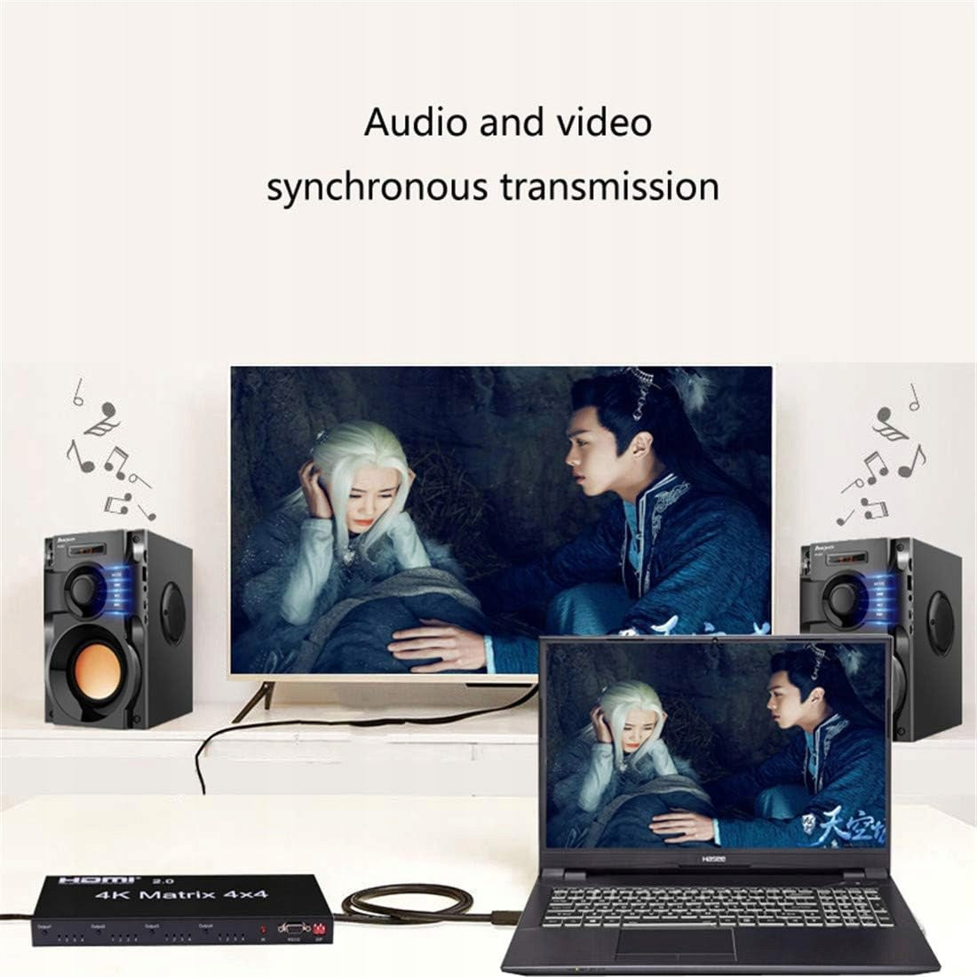 2.0 HDMI Matrix 4x4, 4K 60Hz 1080p (RGB/YUV 4:4) Splitter converter Brand no brand