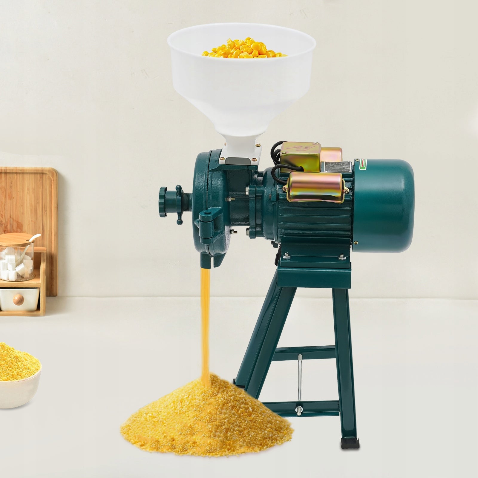 2.2KW Electric Grain Grinder+Leather Packaging status original