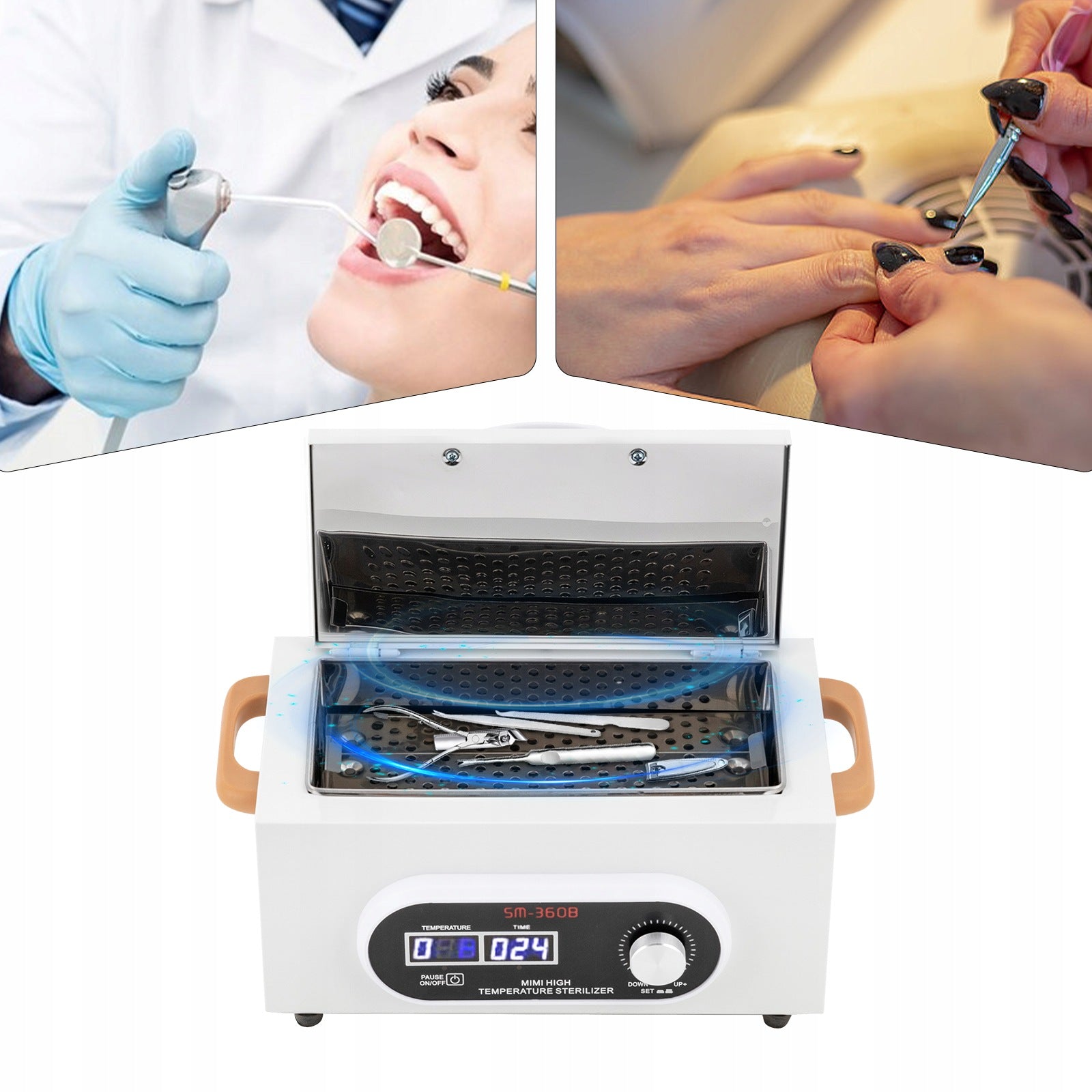 2.2L High temperature sterilizer,300W sterilizer with digital display