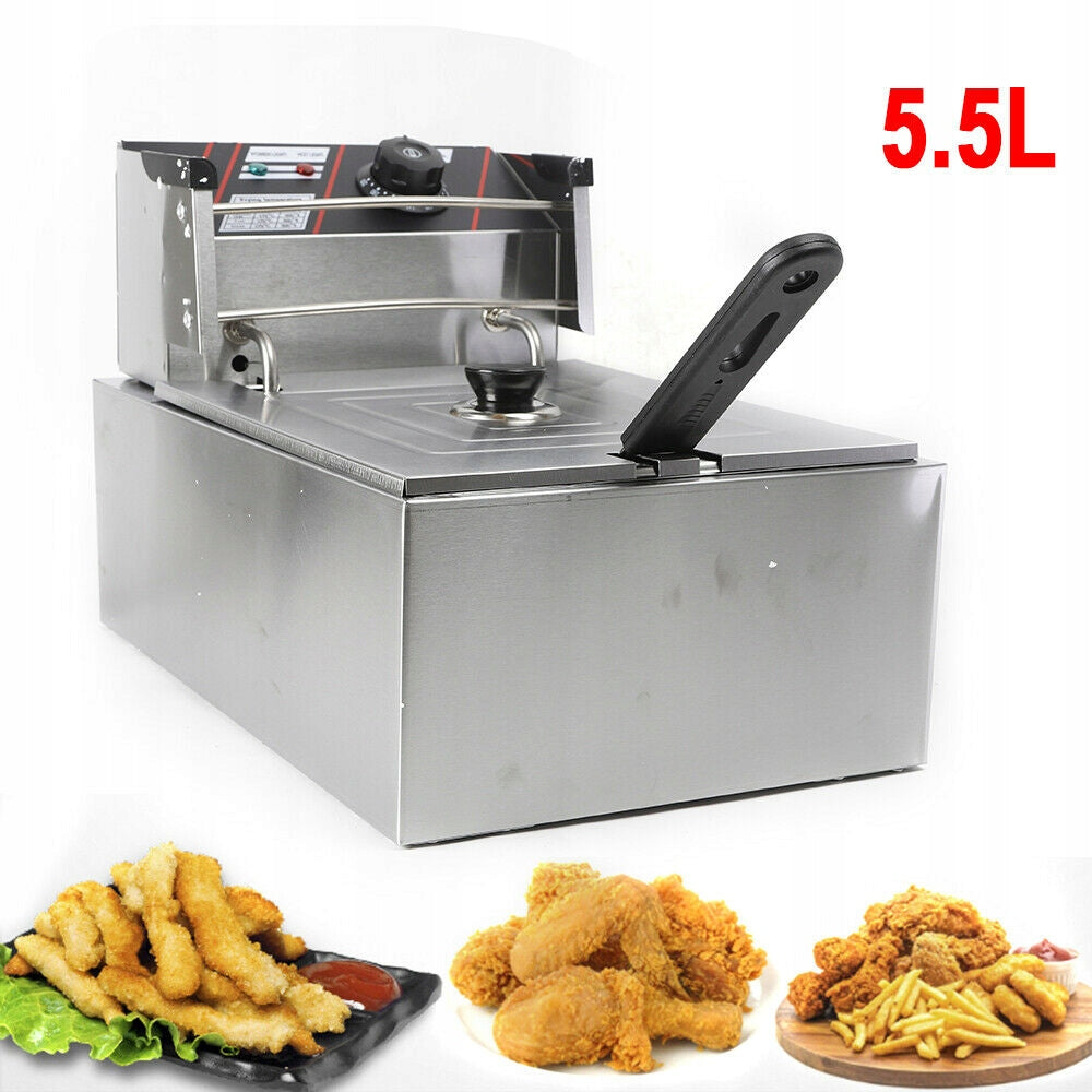2.5KW 6L Electric Deep Fryer Stainless Steel Commercial Deep Fryer
