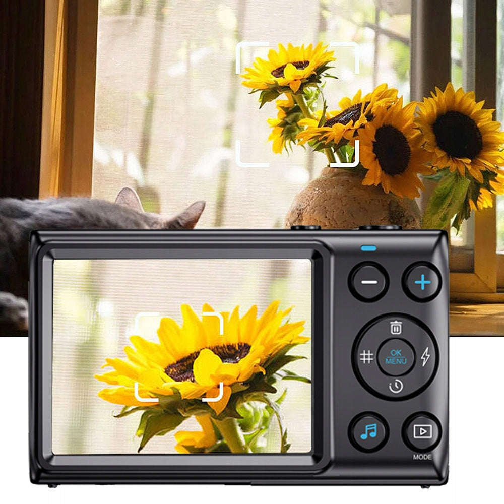 2.8'' MINI DIGITAL CAMERA HD CAMERA 4K 1080P 64MP 32GB 18X DIGITAL ZOOM Packaging status original