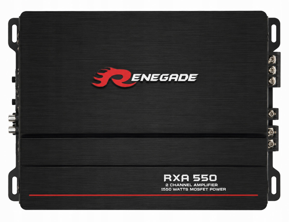 2-CHANNEL AMPLIFIER RENEGADE RXA550 2x75W RMS BRIDGE 250 W RMS Packaging status original