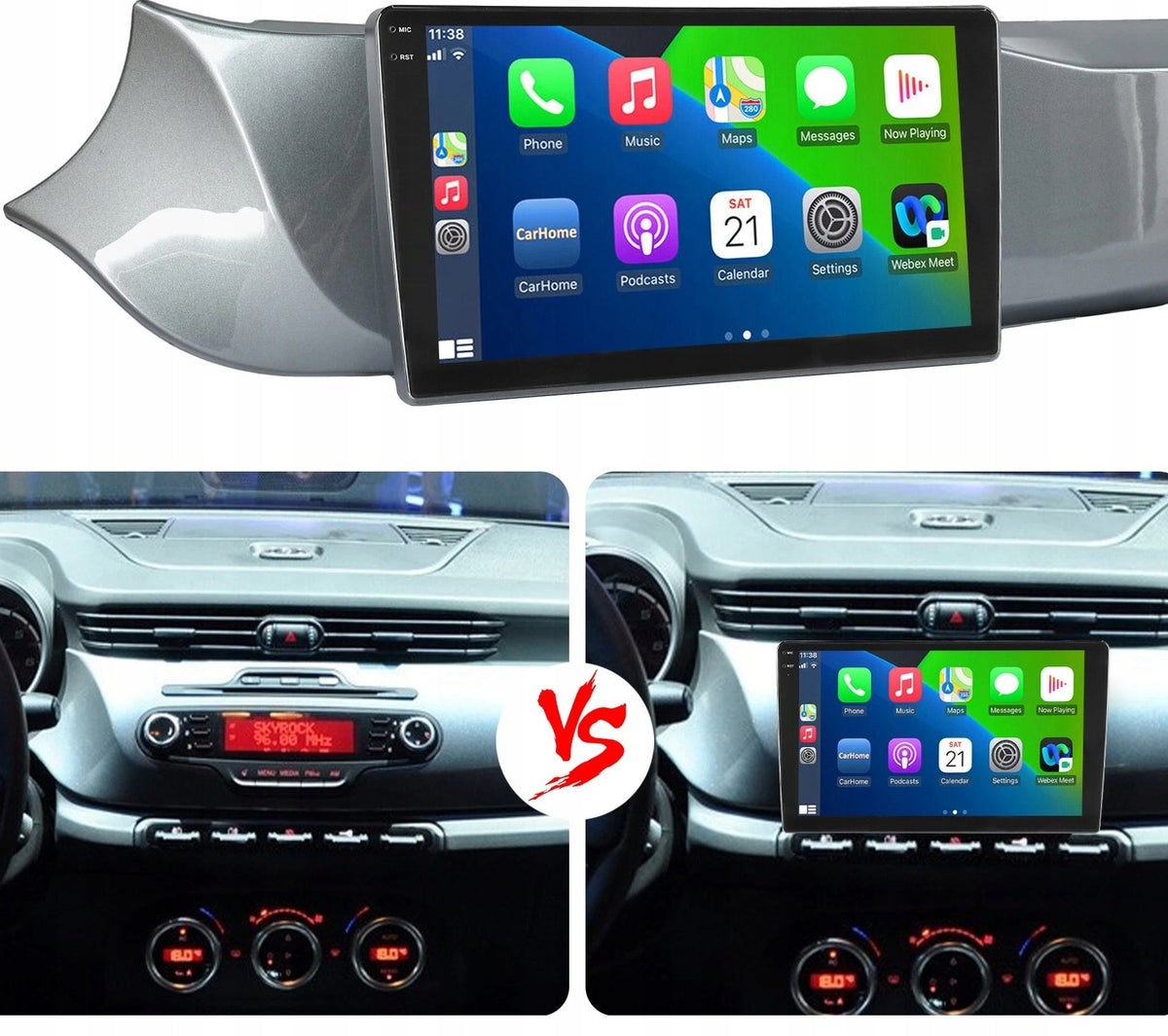 2 DIN Android Car Radio for Alfa Romeo Giulietta 2010-2018 with CarPlay (2GB RAM)