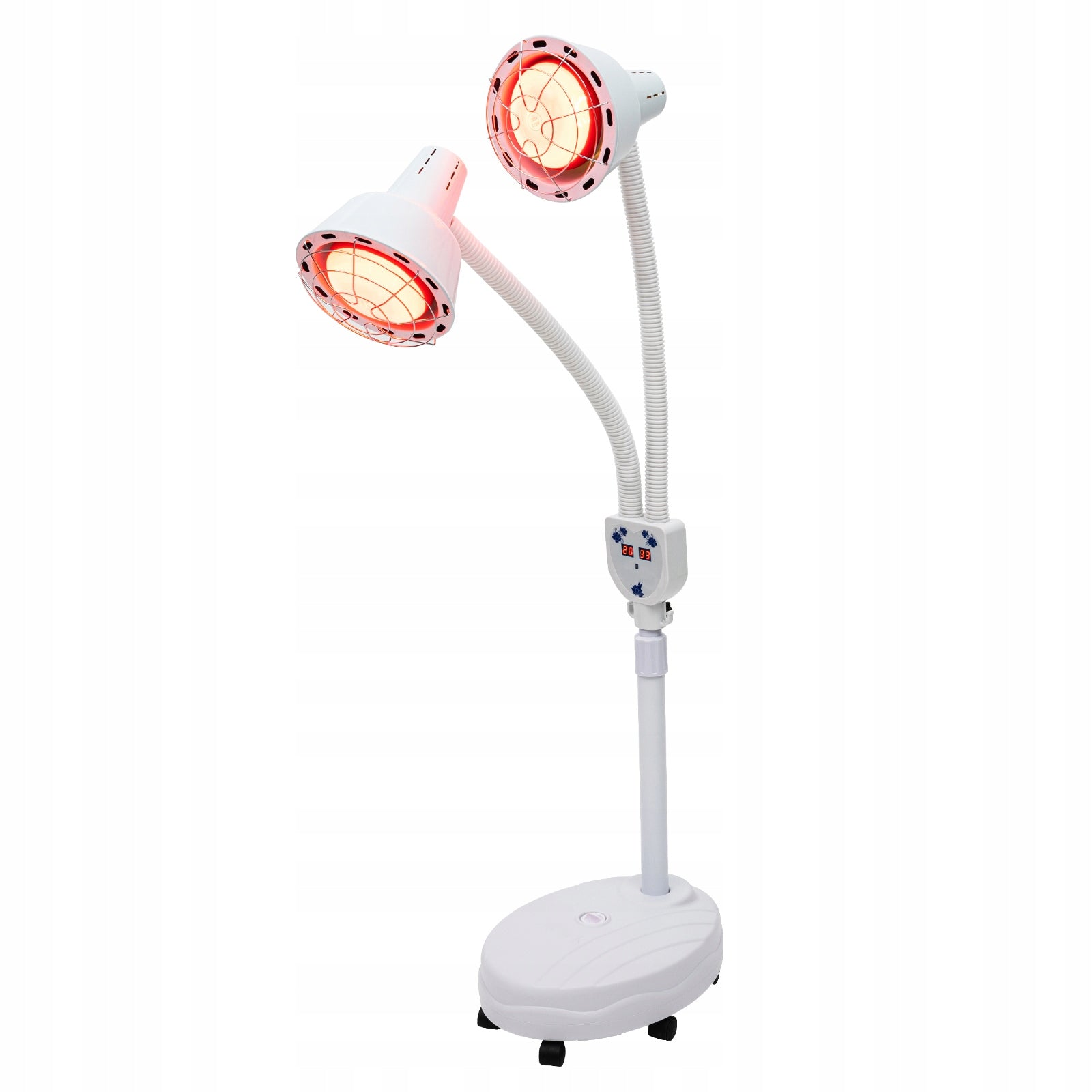 2-HEAD INFRARED IR LAMP, TEMPERATURE CONTROL 0-115°C, WHEELS 360°