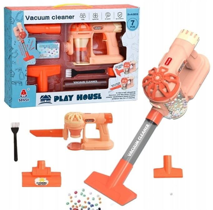 2-IN-1 BATTERY-OPERATED UPRIGHT VACUUM CLEANER FOR CHILDREN AGD