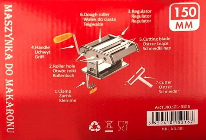 2-IN-1 CAKE AND PASTA MACHINE ZILNER ZL-5216 OCCASION EAN (GTIN) 0664005736786