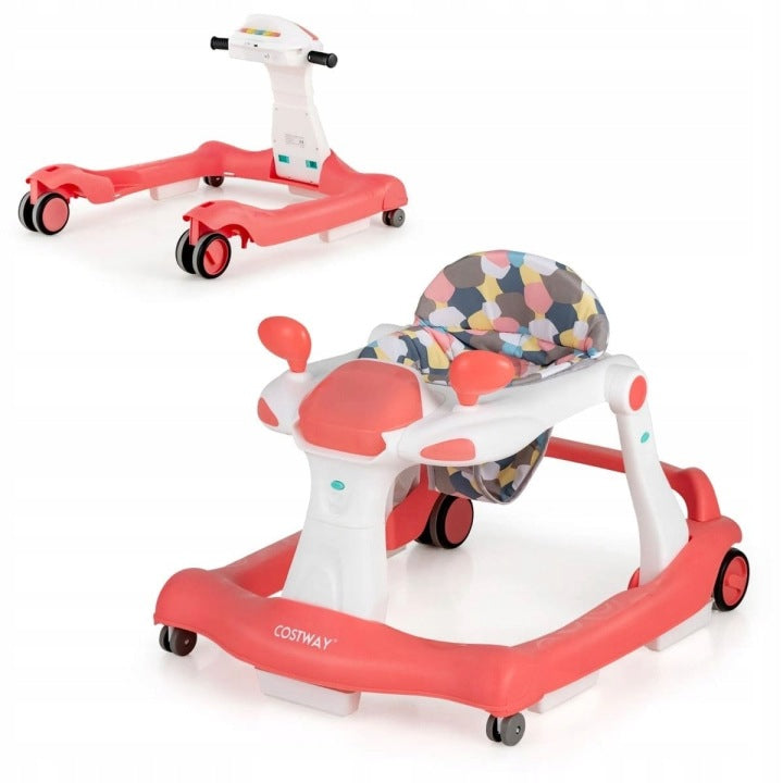 2-IN-1 FOLDING WALKER WITH HEIGHT ADJUSTMENT