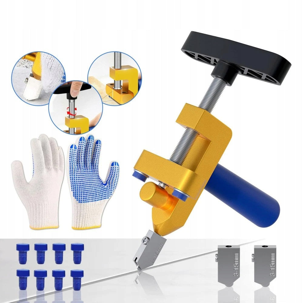 2 IN 1 TILE AND GLASS CUTTER HANDHELD CUTTING KNIFE FOR GLAZE AND CERAMICS