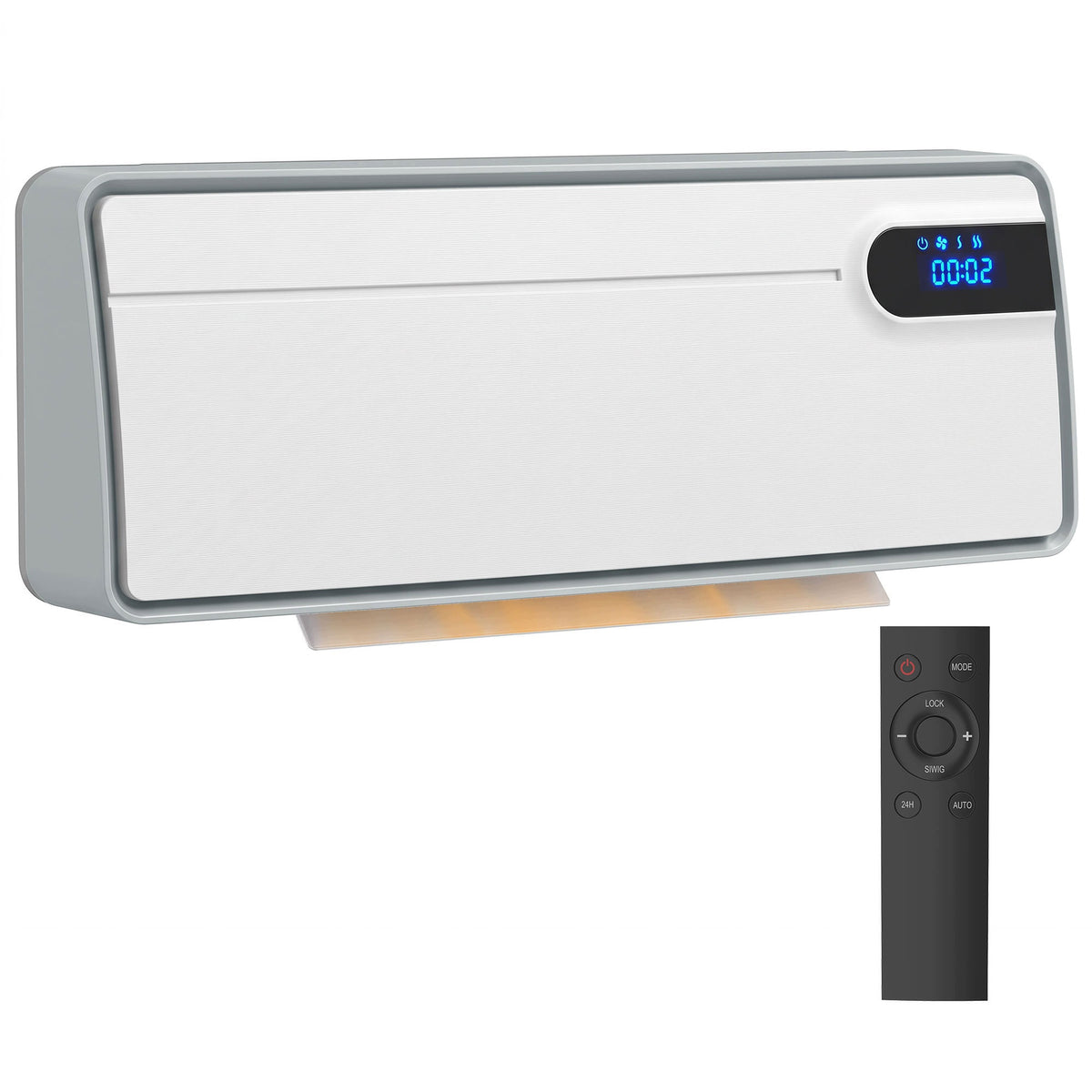 2 KW Smart Electric Heater, Ceramic Wall Fan
