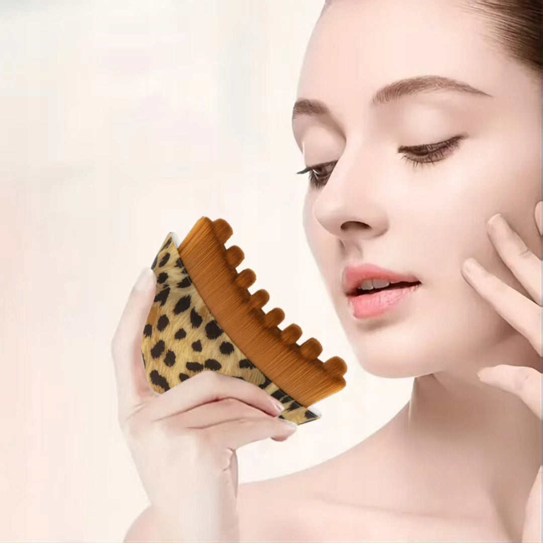 2× NECK FACE MASSAGE BRUSH massage lymphatic drainage dry massager Brand no brand