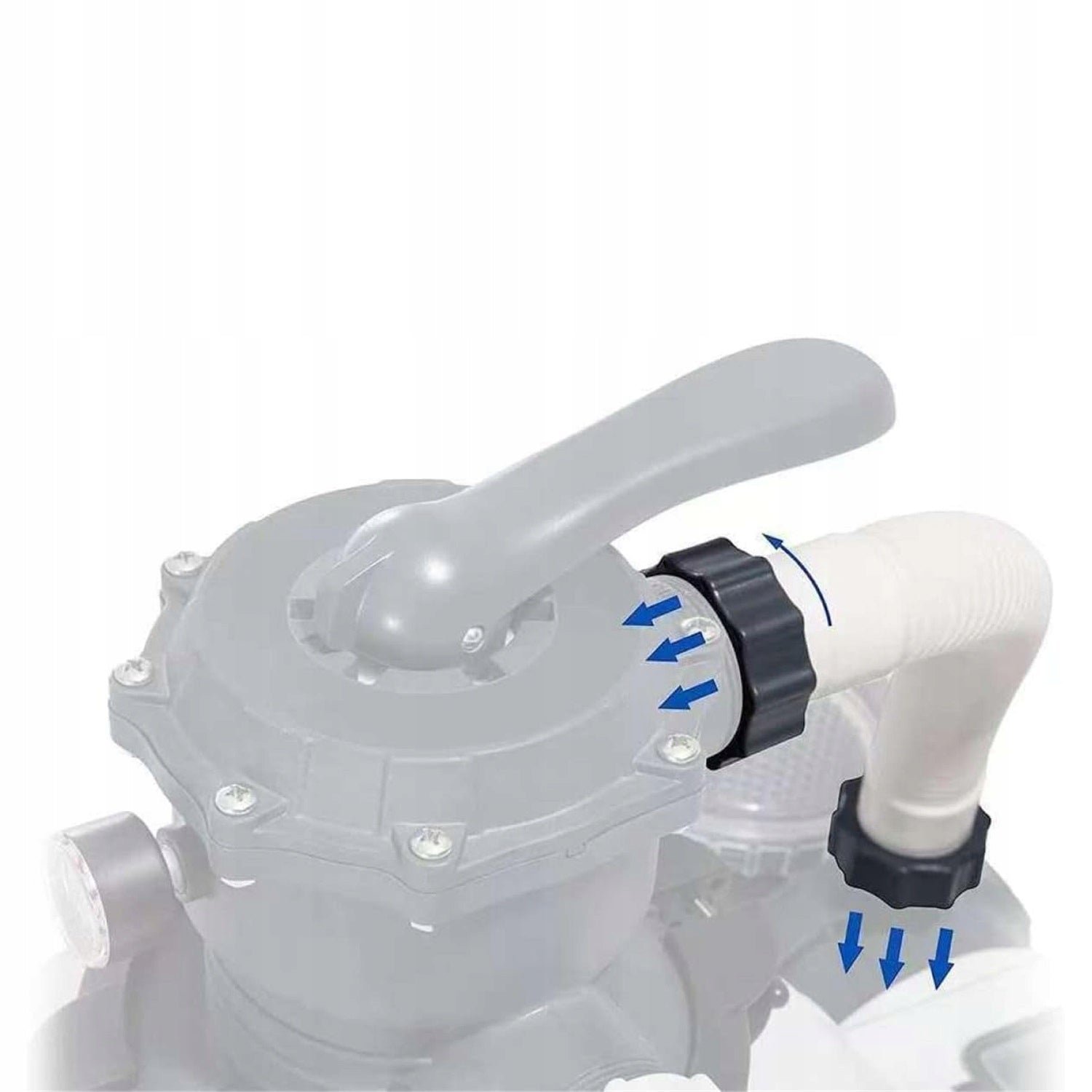 2 PCS POOL FILTER HOSE, FLEXIBLE POOL PIPE PUMP, PIPE Length 40.6 cm