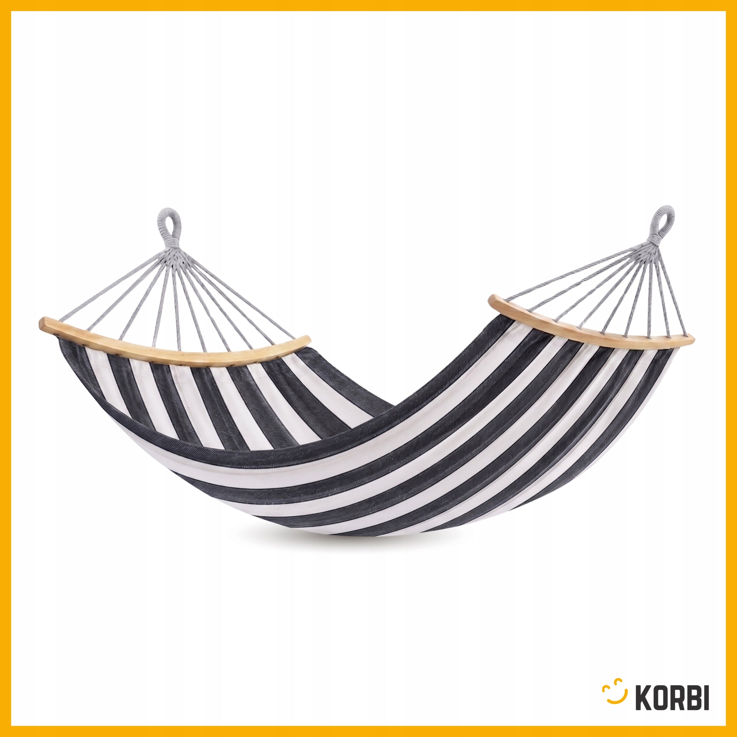 2-PERSON HAMMOCK GARDEN LOUNGER STRONG WITH FRAME SWING 270x150 WZ3 KORBI Packaging status original