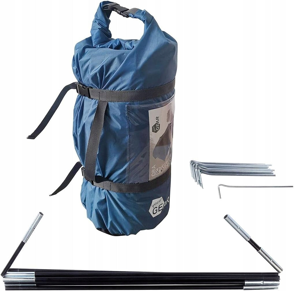 2-Person Hiking Camping Garden Tent Lightweight Waterproof Camping Manufacturer code Namiot Rodzinny ORA 2 Niebieski Solidny