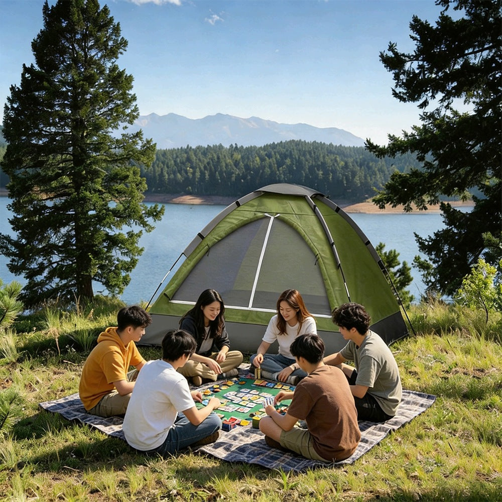 2-Person Tent Green-Grey With Mosquito Net For Camping And Hiking Manufacturer code JCMZP10ZASAA