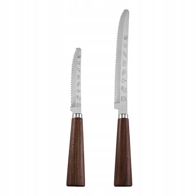 2-Piece BREAD CUTTING KNIFE BREAD LONG SHARP SERRATED Packaging status original
