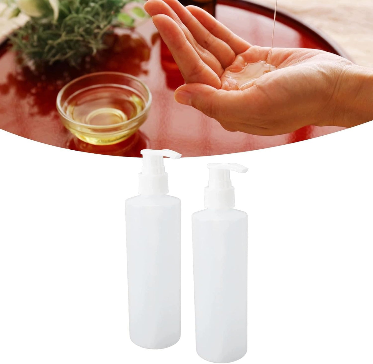 2 REPLACEMENT BOTTLES 250ML MASSAGE OIL HEATER PUMP Brand no brand