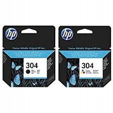2 X HP 304 Colour +BK N9K06AE N9K05AE F.V23%