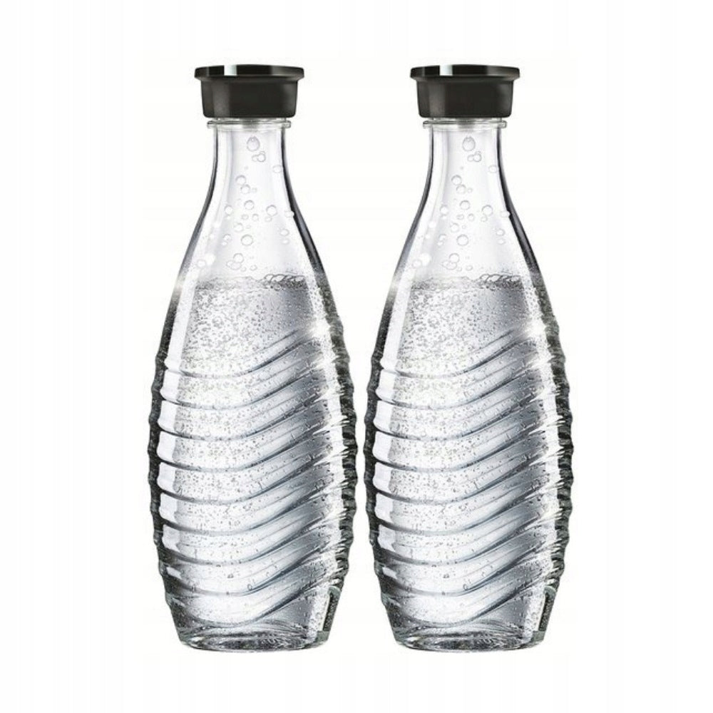 2 glass bottles of SodaStream carafe Compatible only with Crystal 0,6L Manufacturer code 8718309250942