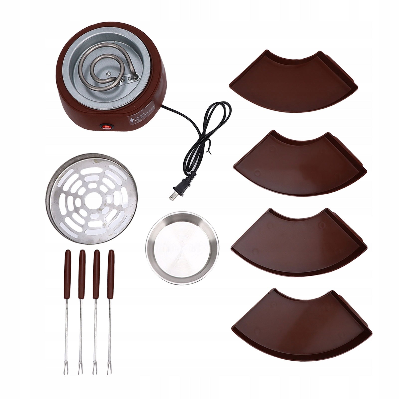 2-in-1 Electric Smores Frying Machine and Fondue Pot, U7