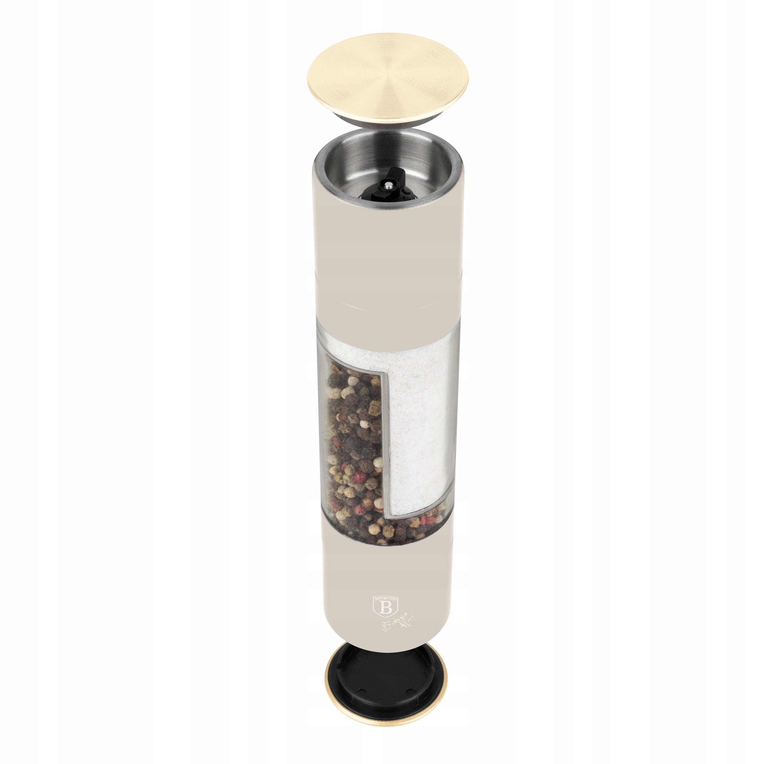 2-in-1 Salt and Pepper Hand Grinder, BerlingerHaus BH-8580A Sahara Packaging status original