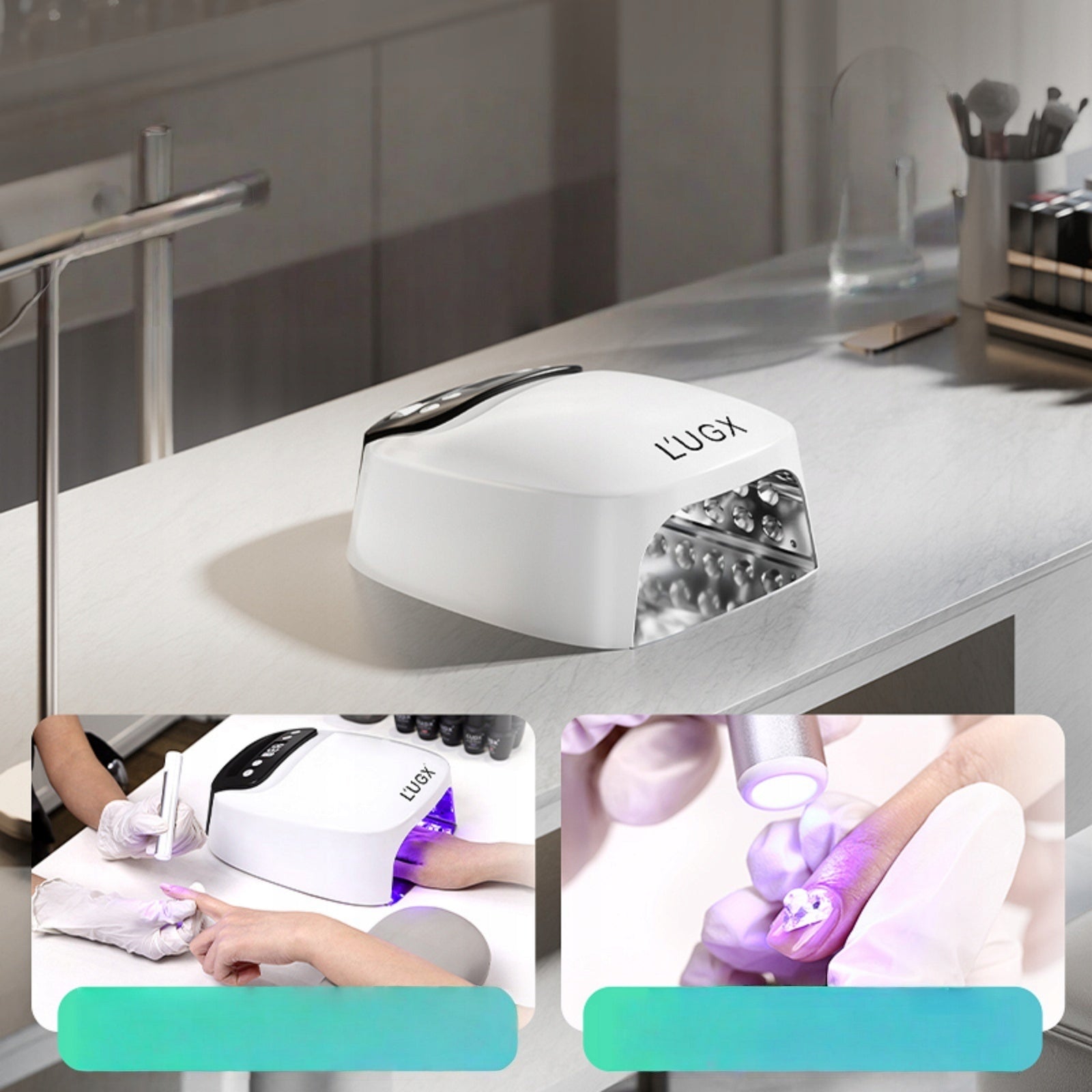 2-in-1 UV LED Nail Light, rechargeable UV lamp, cordless nail dryer Brand no brand