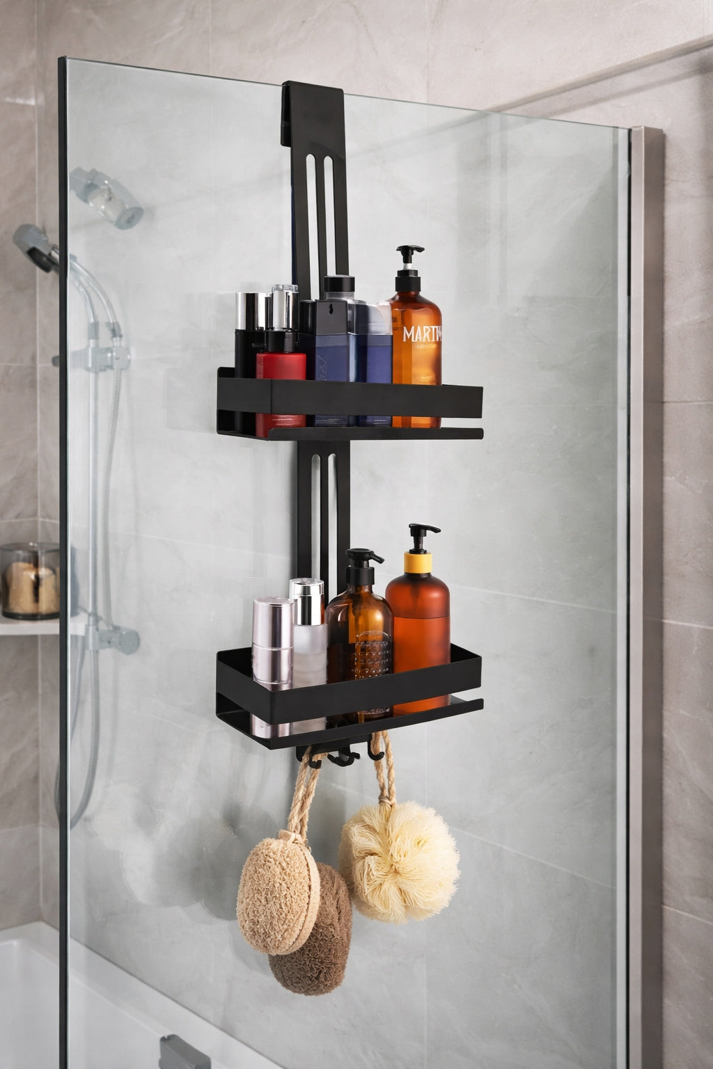 2-tier shower shelf hanging style, without drilling Manufacturer code BC01B