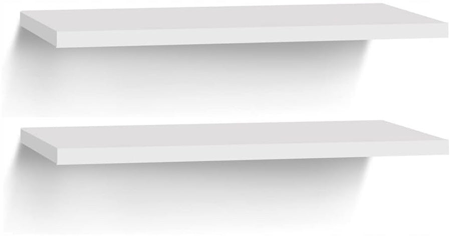 2 x SHELF 50 cm ON THE WALL HANGING WHITE BLACK VARIOUS COLORS