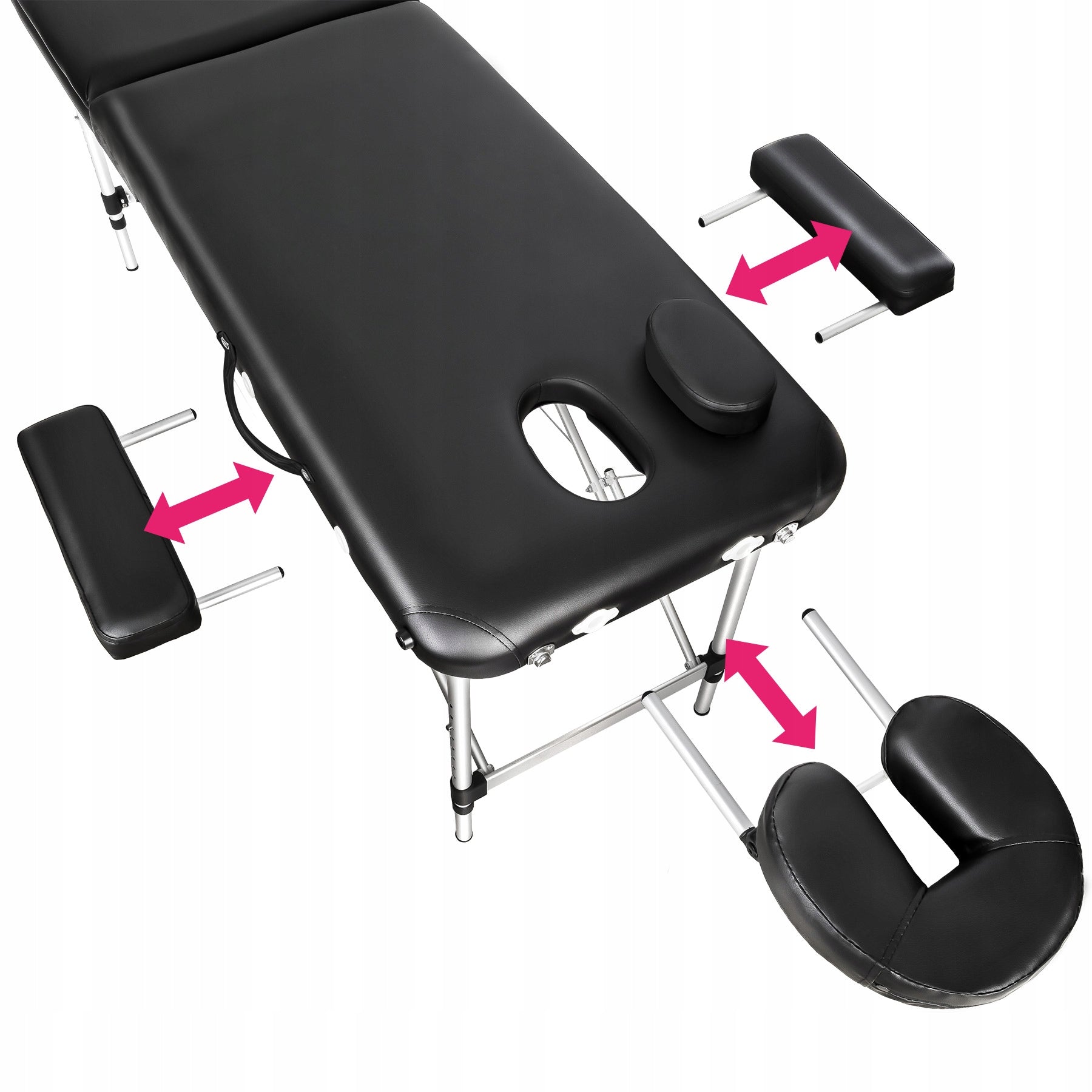 2-zone massage table with upholstery and aluminum frame Manufacturer code 402786