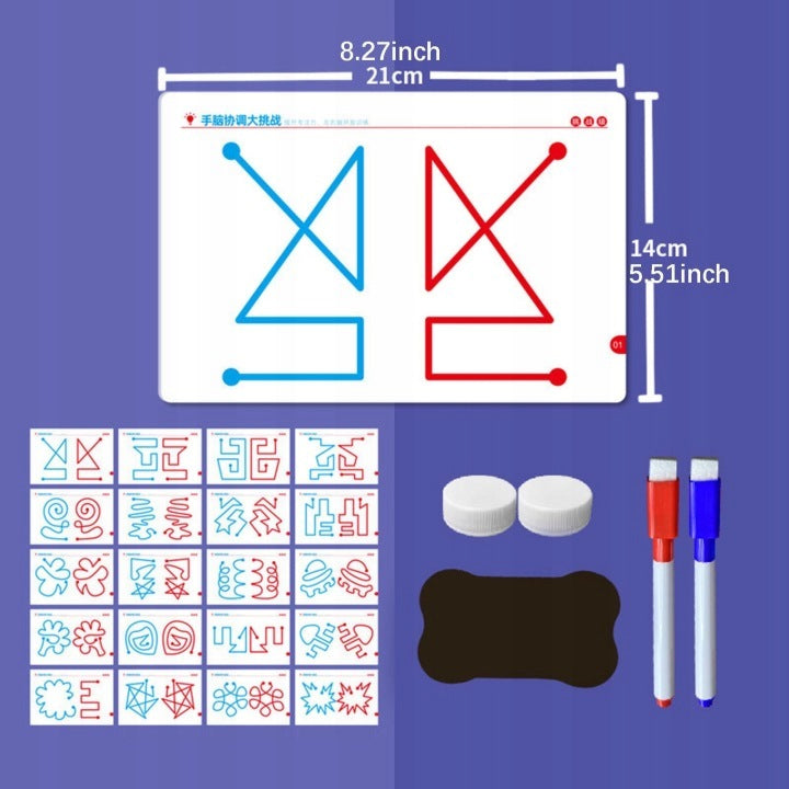 20 Pcs Kids Training Cards Toy Left Right Brain Development Challenge Manufacturer code 07857126209