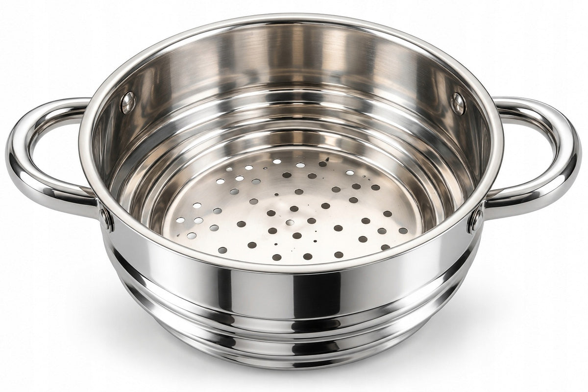 20 cm Stainless Steel Steaming Cartridge with Handles