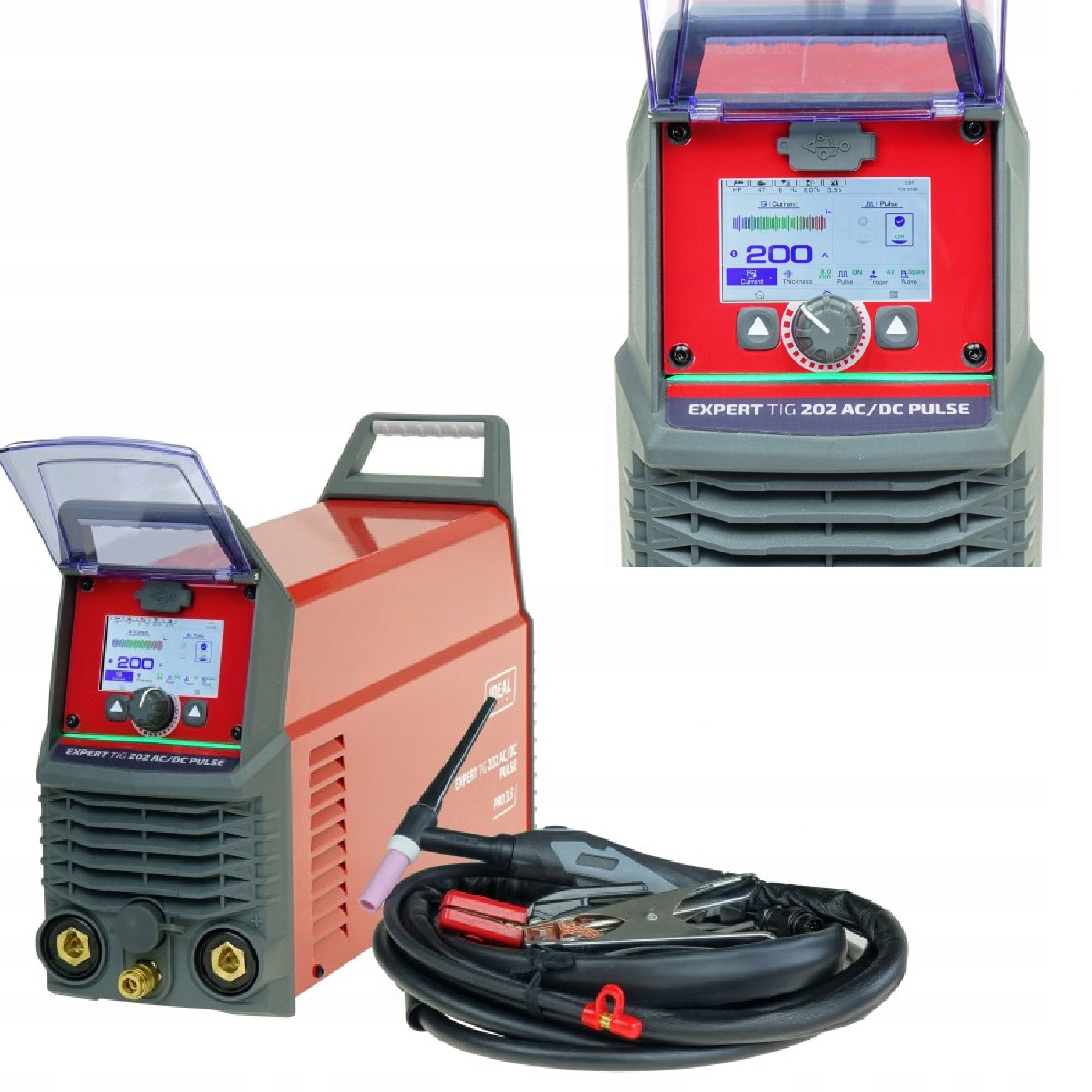 200A EXPERT TIG 202 AC/DC PULSE LCD Welding Machine for Titanium Aluminum Copper