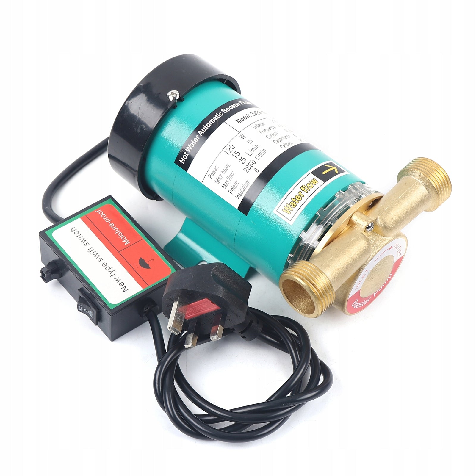 2024 Water pressure booster pump 120W 25 l/min