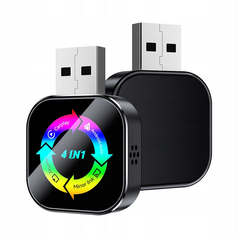 2026 CarPlay/Airplay/Android Auto/Mirror Link 4-in-1 Wireless Adapter