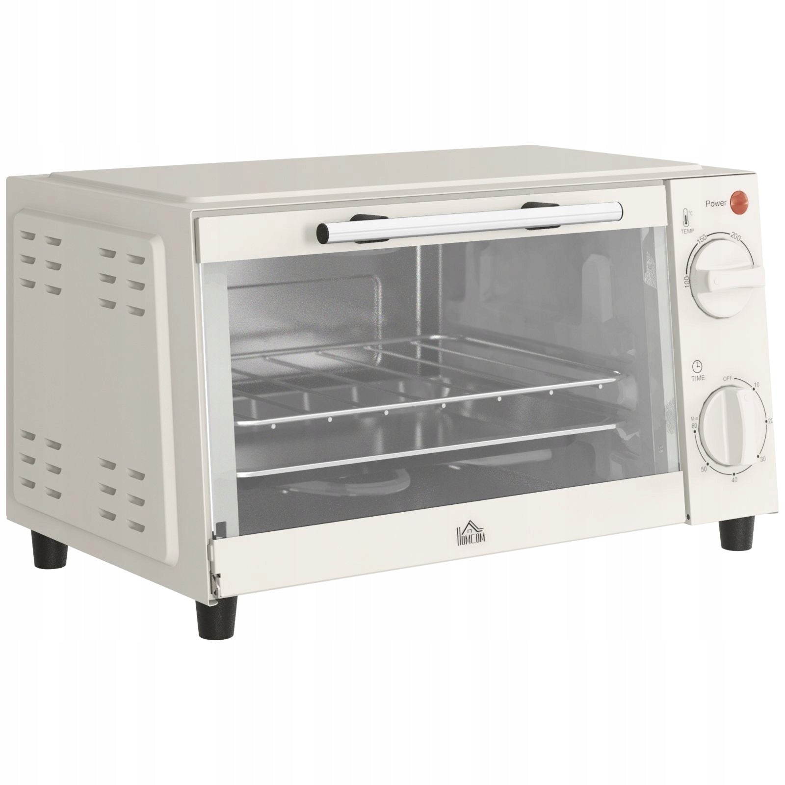 2026 Mini Oven 9L 750W Timer 100-230C Cream Accessories